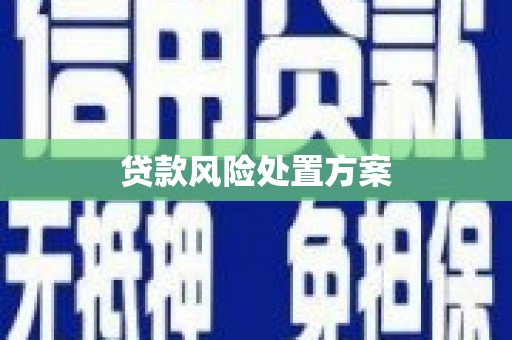 榆次贷款风险处置方案